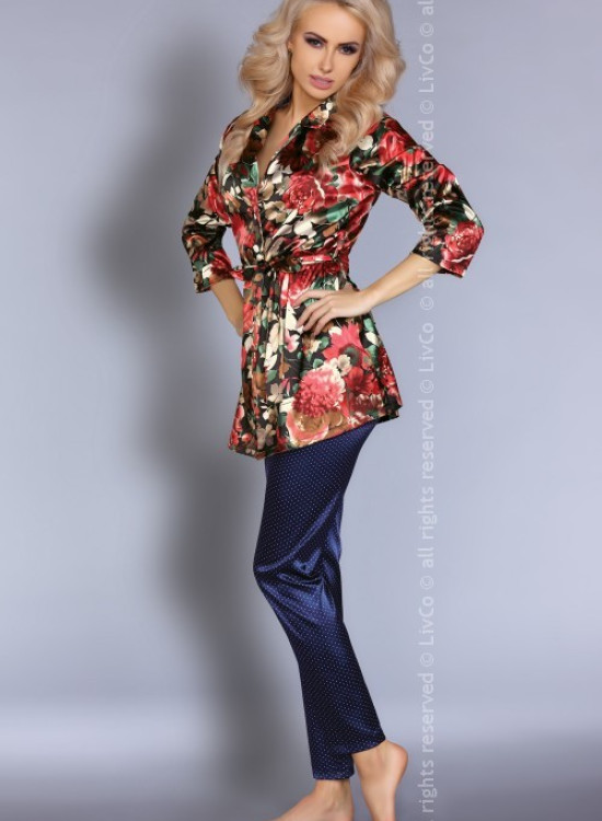 Сатенена пижама от две части Frida-Пижами-LadyStyle.bg Сатенена пижама от две части Frida-Пижами-LadyStyle.bg