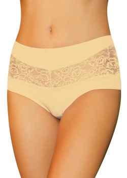 Дамски бикини с висока талия в бежов цвят BONA