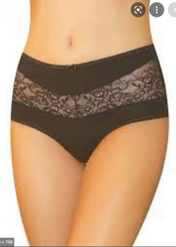 Дамски бикини с висока талия в черен цвят BONA