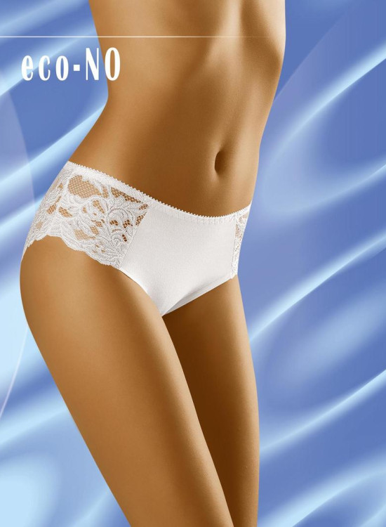 Дантелени бикини в бял цвят Eco No-Бикини-LadyStyle.bg