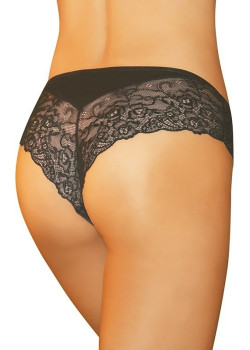 Дамски бикини с дантела в черен цвят SISI..