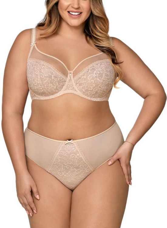 Бикини с висока талия в бежов цвят AV 1396-Бикини-LadyStyle.bg