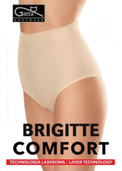 Бикини с висока талия в бежов цвят COMFORT 01