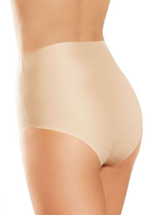 Бикини с висока талия в бежов цвят COMFORT 01-Бикини-LadyStyle.bg