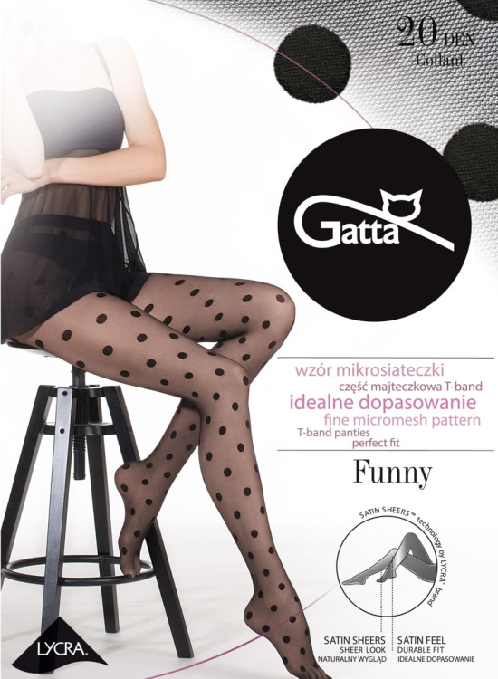Чорапогащи на точки в черен цвят FUNNY - 07 20 DEN-Чорапогащи-LadyStyle.bg Чорапогащи на точки в черен цвят FUNNY - 07 20 DEN-Чорапогащи-LadyStyle.bg