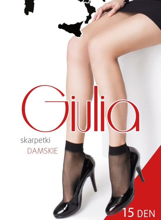 Къси дамски чорапи в черен цвят GIULIA NERO 15 DEN-Къси чорапи-LadyStyle.bg Къси дамски чорапи в черен цвят GIULIA NERO 15 DEN-Къси чорапи-LadyStyle.bg