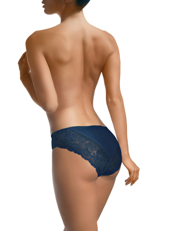 Бикини с дантела в тъмносин цвят BBL2003-Бикини-LadyStyle.bg