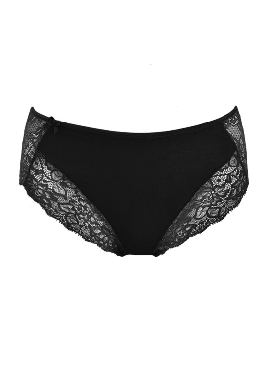 Бикини с дантела в бял цвят MILA 07023-Бикини-LadyStyle.bg