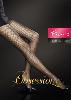 Мрежест чорапогащник в черен цвят Greta O5000