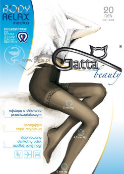 Релаксиращ чорапогащник в цвят графит Body Relaxmedica Grafit 20 DEN