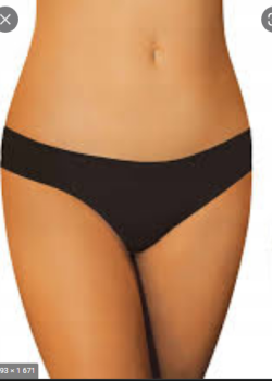 Дамски памучни бикини в черен цвят Angelika