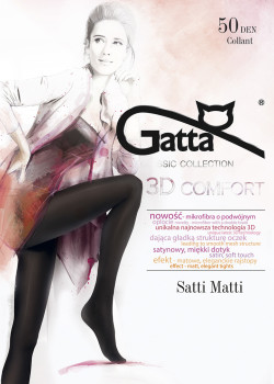 Безшевни чорапогащи в черен цвят LYCRA® 3D Satti Matti 50 DEN