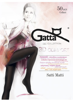 Безшевни чорапогащи в черен цвят LYCRA® 3D Satti Matti 50 DEN