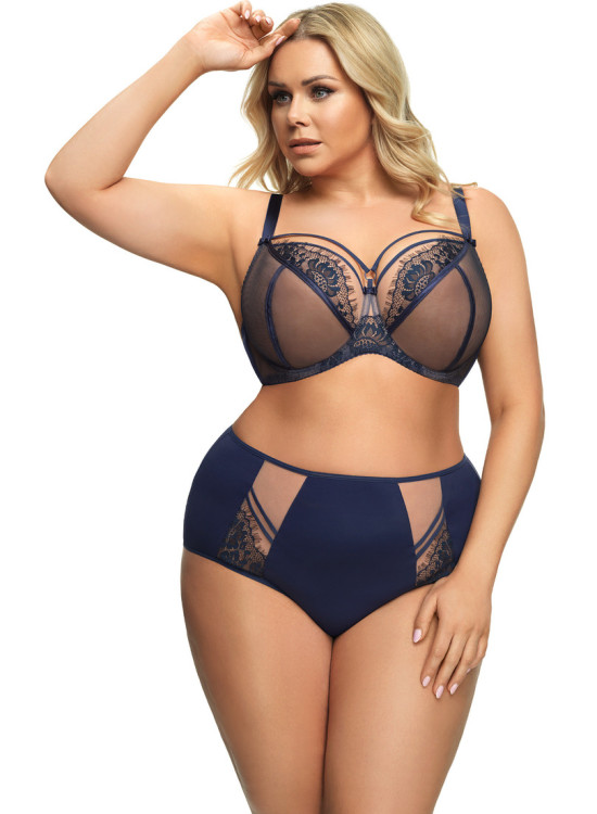 Макси бикини с висока талия в син цвят PARADISE K497-Бикини-LadyStyle.bg Макси бикини с висока талия в син цвят PARADISE K497-Бикини-LadyStyle.bg