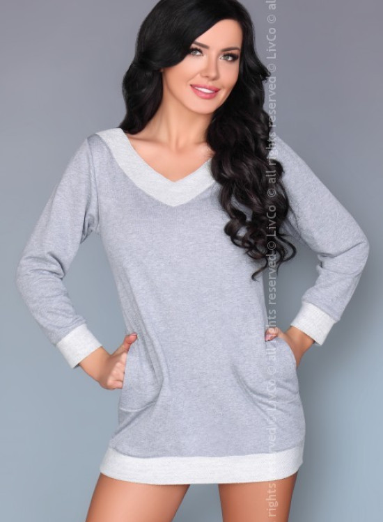 Дамска блуза в сиво Maristela-Блузи / Топове-LadyStyle.bg Дамска блуза в сиво Maristela-Блузи / Топове-LadyStyle.bg