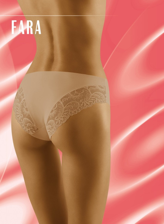 Бикини с дантела в бежов цвят Fara-Бикини-LadyStyle.bg