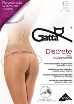 Чорапогащник в бежов цвят Discrete Beige 15 DEN