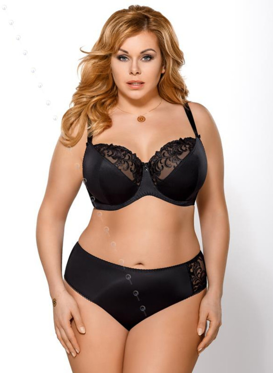 Черен сутиен за голям бюст Victoria K378-Големи размери-LadyStyle.bg Черен сутиен за голям бюст Victoria K378-Големи размери-LadyStyle.bg