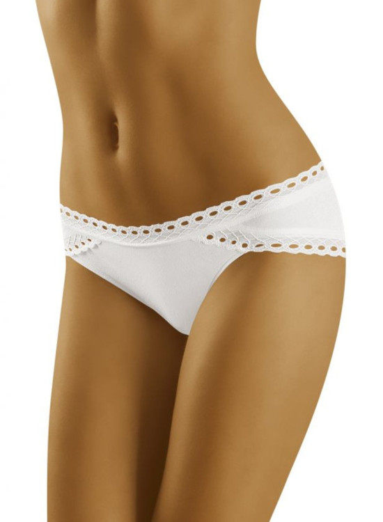 Памучни бикини в бял цвят ECO-NI-Бикини-LadyStyle.bg