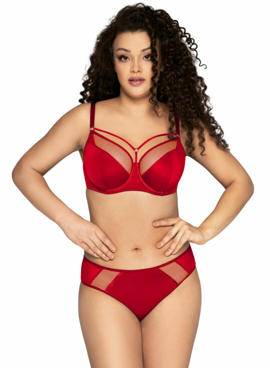 Сутиен с полуподплатени чашки в червен цвят AV 1030/1-Сутиени-LadyStyle.bg