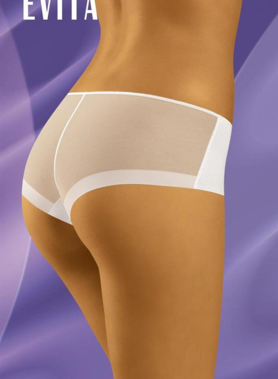 Бикини с тюл в бял цвят EVITA-Бикини-LadyStyle.bg