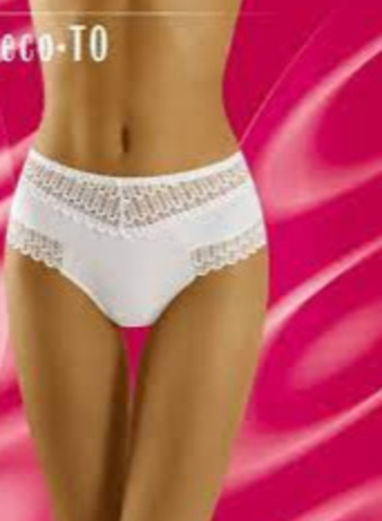 Памучни бикини в бял цвят ECO-TO-Бикини-LadyStyle.bg