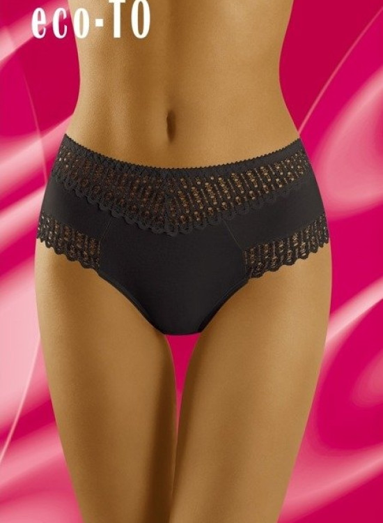 Памучни бикини в черен цвят ECO-TO-Бикини-LadyStyle.bg