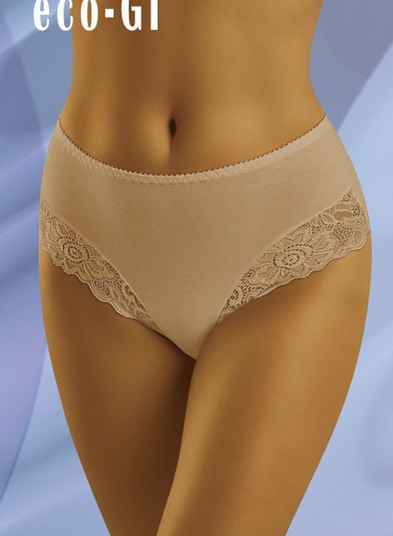 Бикини с дантела в бежов цвят ECO-GI-Бикини-LadyStyle.bg