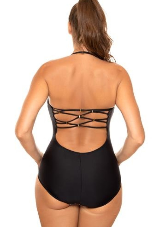 Цял бански в бял и черен цвят Rada M-654-1-Цели бански-LadyStyle.bg Цял бански в бял и черен цвят Rada M-654-1-Цели бански-LadyStyle.bg