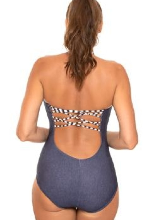 Цял бански в тъмносин цвят Rada M-654-10-Цели бански-LadyStyle.bg Цял бански в тъмносин цвят Rada M-654-10-Цели бански-LadyStyle.bg
