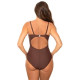 Цял бански в кафяв цвят Farada M-660-2-Цели бански-LadyStyle.bg Цял бански в кафяв цвят Farada M-660-2-Цели бански-LadyStyle.bg