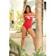 Цял бански в червен цвят Farada M-660-3-Цели бански-LadyStyle.bg Цял бански в червен цвят Farada M-660-3-Цели бански-LadyStyle.bg