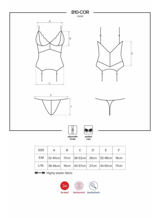 Корсет и прашки в черен цвят 810-COR-1-Комплекти-LadyStyle.bg Корсет и прашки в черен цвят 810-COR-1-Комплекти-LadyStyle.bg