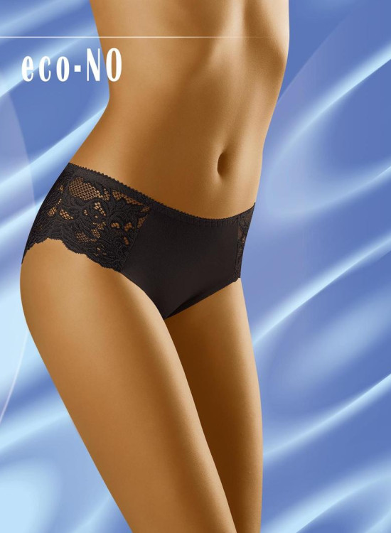 Дантелени бикини в черен цвят Eco No-Бикини-LadyStyle.bg