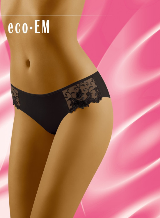 Гладки бикини в черно Eco-Em-Бикини-LadyStyle.bg