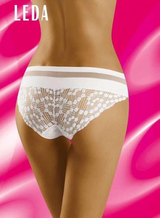 Бикини с дантела в бял цвят Leda-Бикини-LadyStyle.bg Бикини с дантела в бял цвят Leda-Бикини-LadyStyle.bg