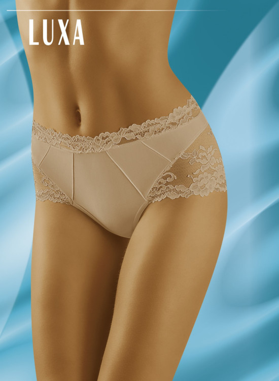 Микрофибърни бикини в бежов цвят LUXA-Бикини-LadyStyle.bg