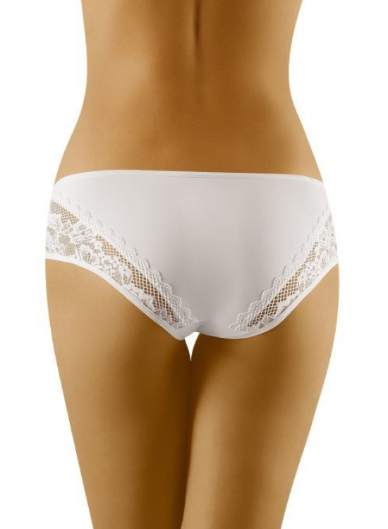 Бикини с дантела в бял цвят KERA-Бикини-LadyStyle.bg
