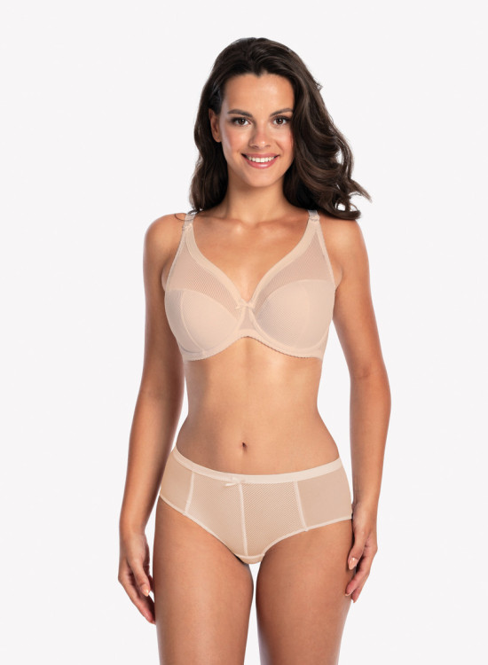 Микрофибърни бикини в бежов цвят SONIA 1058-Бикини-LadyStyle.bg