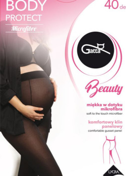 Чорапогащи за бременни в черен цвят BODY PROTECT - 40 DEN