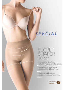 Моделиращи чорапогащи в черен цвят SECRET SHAPER 20-5 NERO