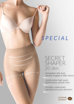 Моделиращи чорапогащи в черен цвят SECRET SHAPER 20-5 NERO