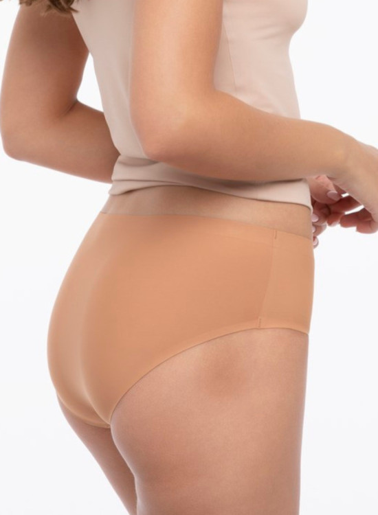 Безшевни бикини в цвят камел SIMPLE-Бикини-LadyStyle.bg