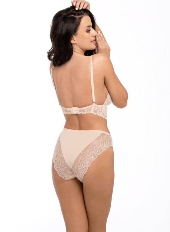 Бикини с дантела в бежов цвят BBL173-Бикини-LadyStyle.bg