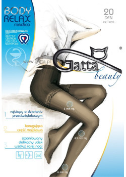 Релаксиращ чорапогащник в бежово Body Relaxmedica Beige 20 DEN