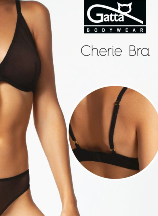 Сутиен с меки чашки в черен цвят CHERIE-Сутиени-LadyStyle.bg