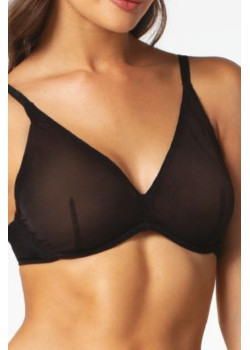 Сутиен с меки чашки в черен цвят CHERIE