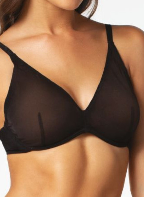 Сутиен с меки чашки в черен цвят CHERIE-Сутиени-LadyStyle.bg