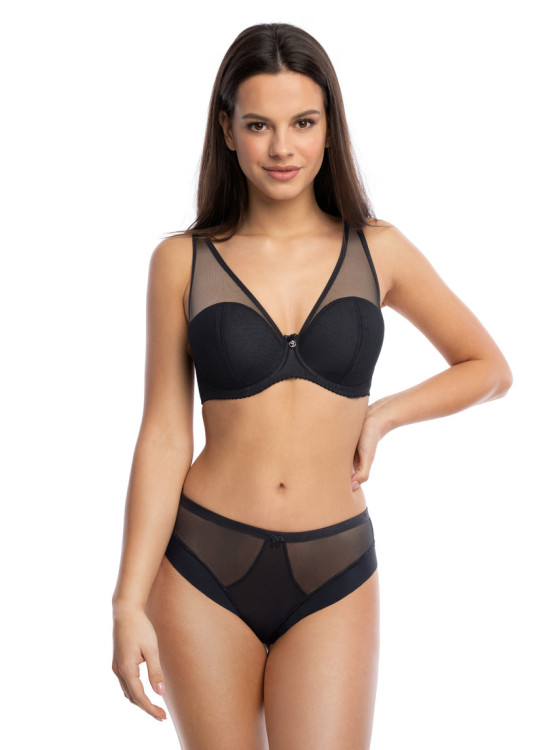 Сутиен с полуподплатени чашки в черен цвят HERA 1124-Повдигащи-LadyStyle.bg Сутиен с полуподплатени чашки в черен цвят HERA 1124-Повдигащи-LadyStyle.bg
