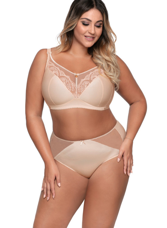 Макси сутиен с меки чашки в бежов цвят AV 1691/1-Големи размери-LadyStyle.bg Макси сутиен с меки чашки в бежов цвят AV 1691/1-Големи размери-LadyStyle.bg